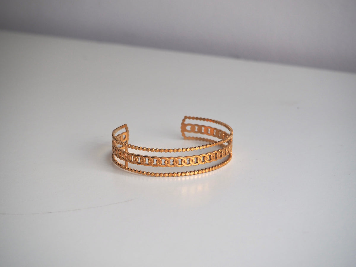 Pulsera triple cadena