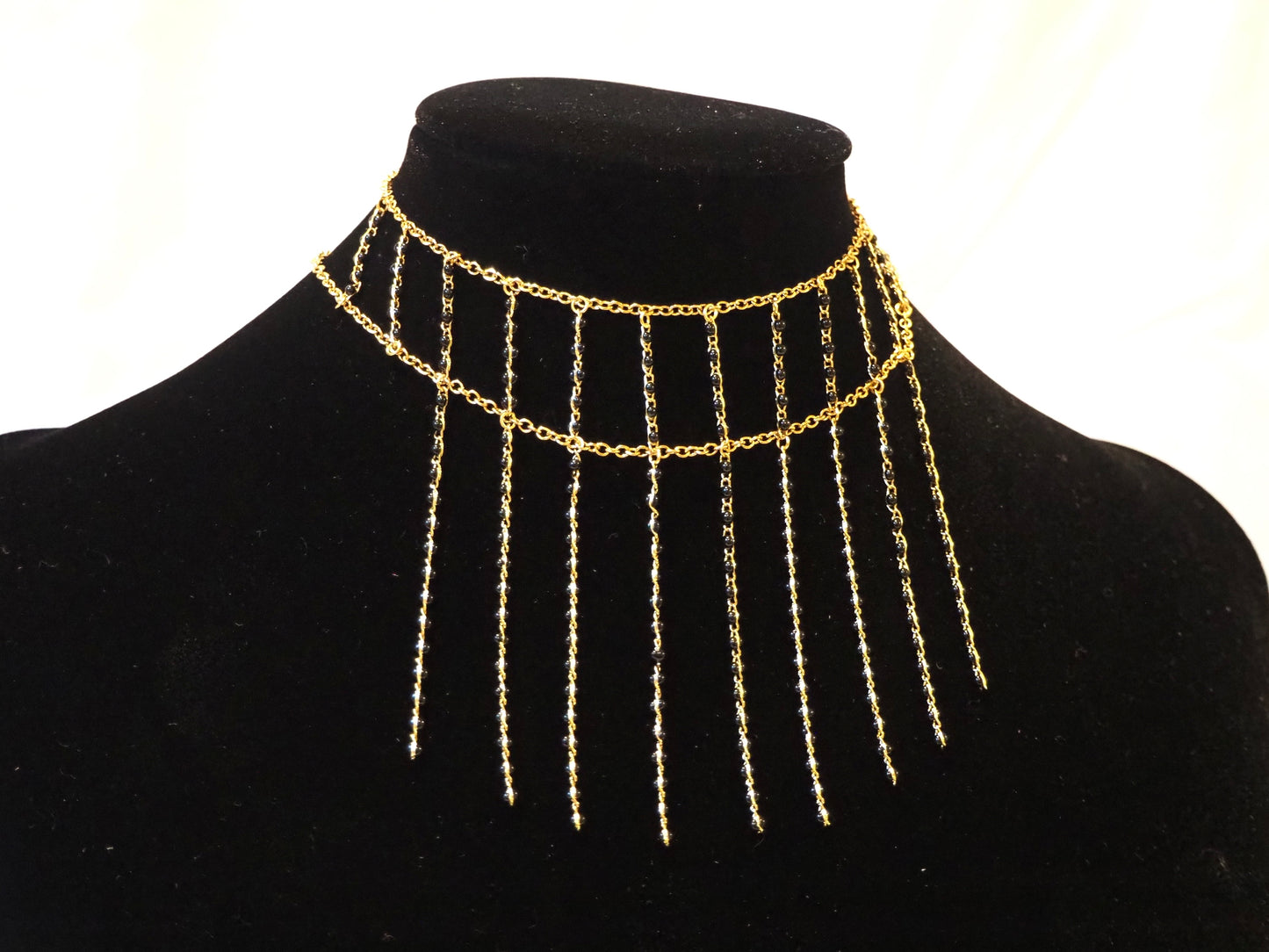 Choker Lluvia Negro