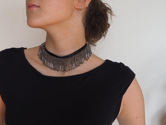 CHOKER LAGO GRIS