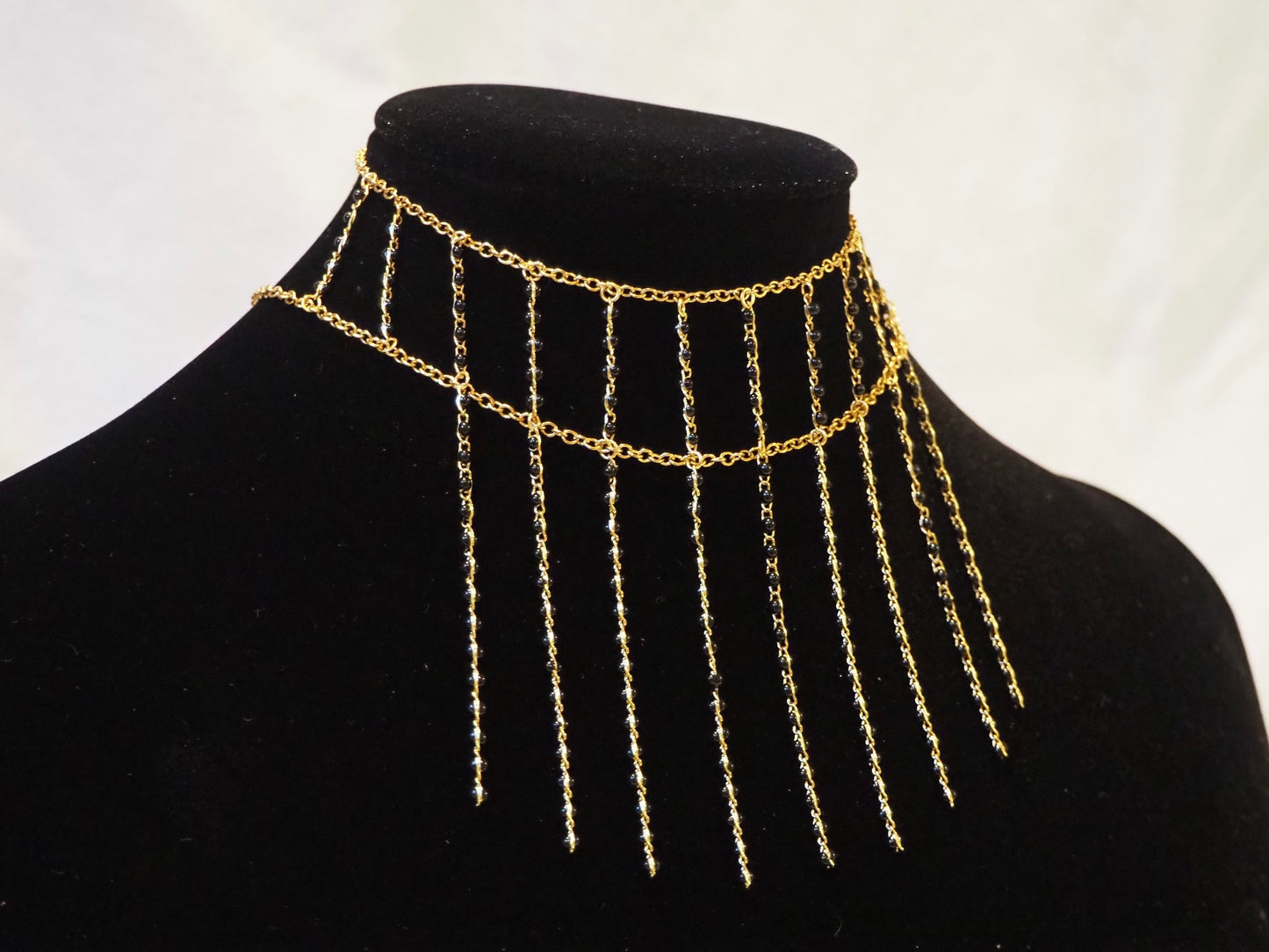 Choker Lluvia Negro