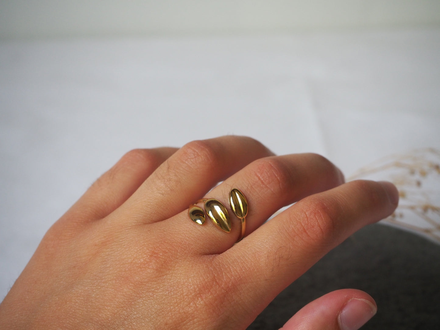 Anillo Triple Hoja