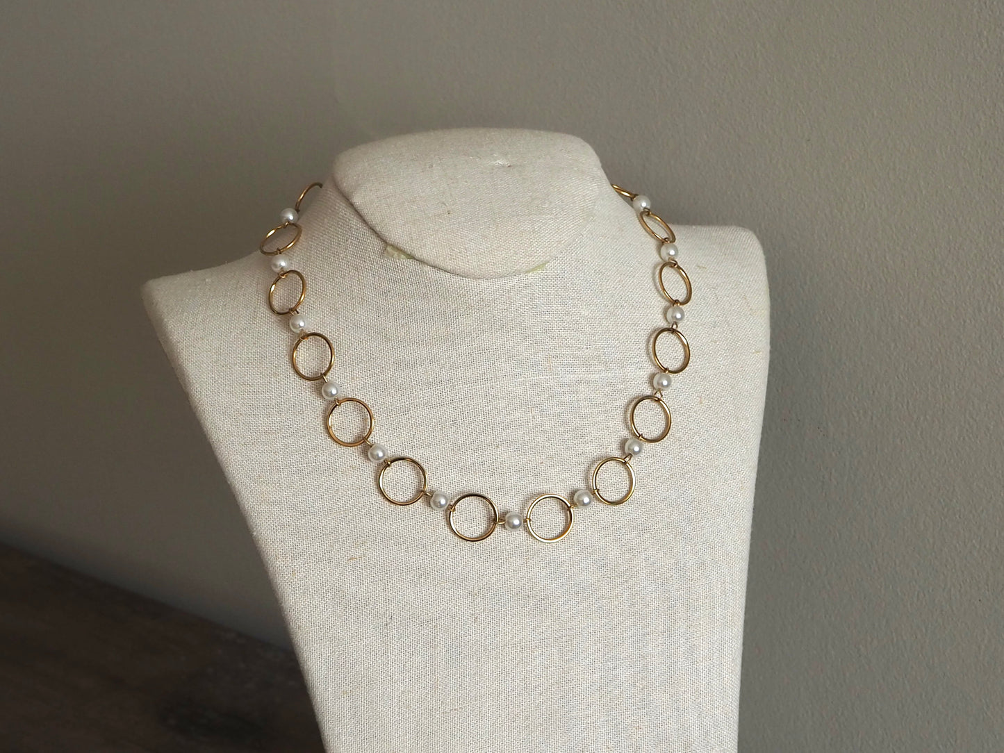 Collar Circulos Perla